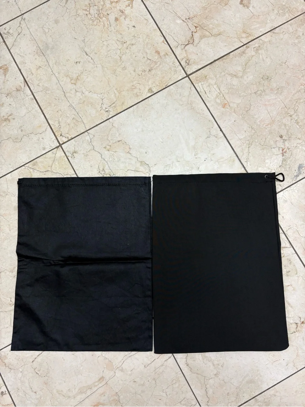 Saint Laurent Black Dust Bags with White Logo - Pair